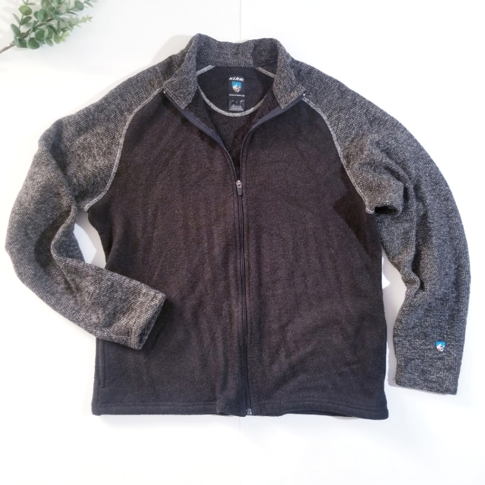 KUHL Alfpaca Fleece Full Zip Sweater Jacket Large